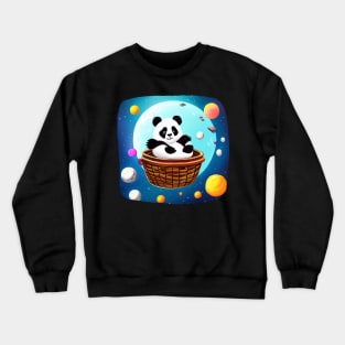 Iam In Space Dude - Adorable Panda - Kawaii Panda Crewneck Sweatshirt